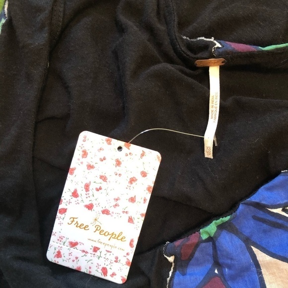 Free People NWT One Shoulder Annka Floral Top XS - Picture 6 of 8